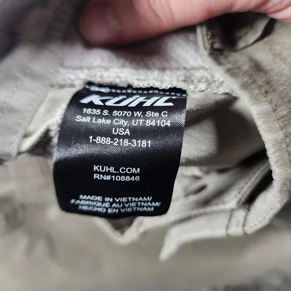 Kuhl Ramblr Shorts Mens 40 Beige Cargo Canvas Stretch Outdoor Hiking Travel - Picture 4 of 16